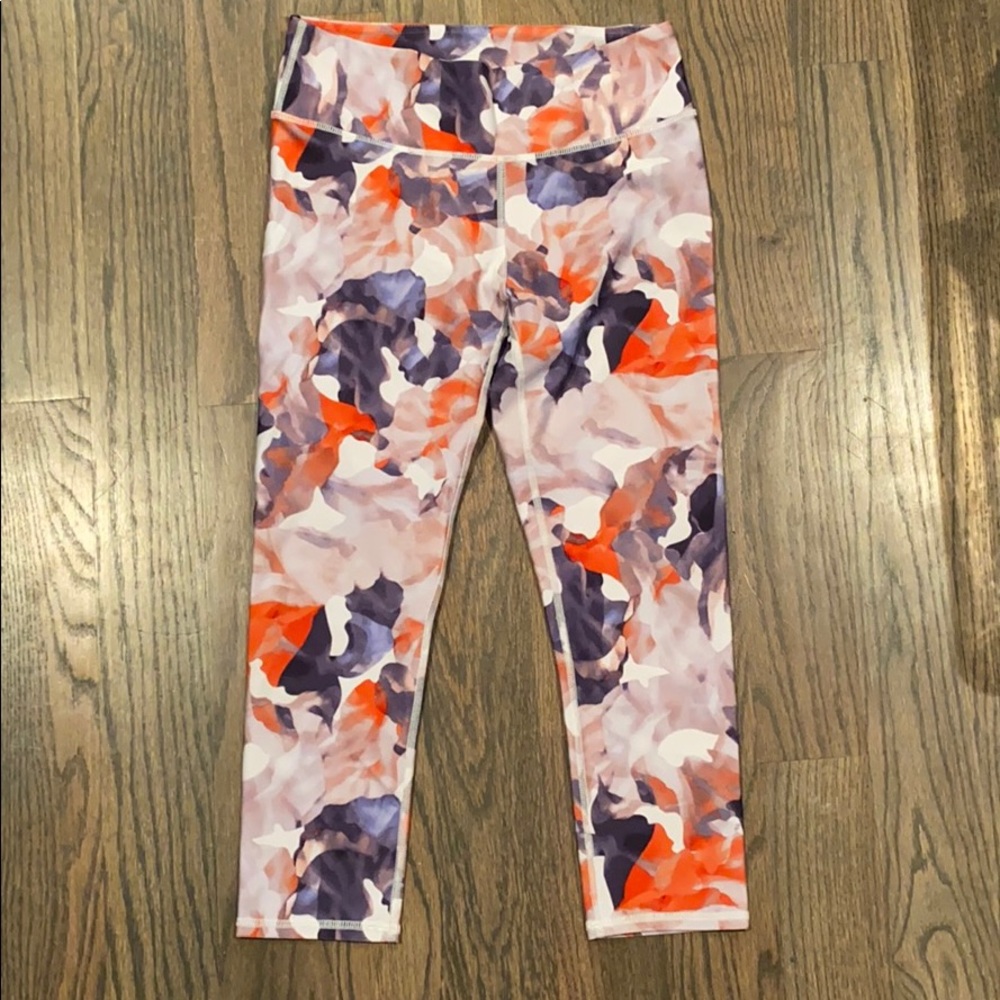 Fabletics cropped multi-colored leggings